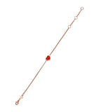 Chopard My Happy Hearts bracelet in rose gold and carnelian - British product
