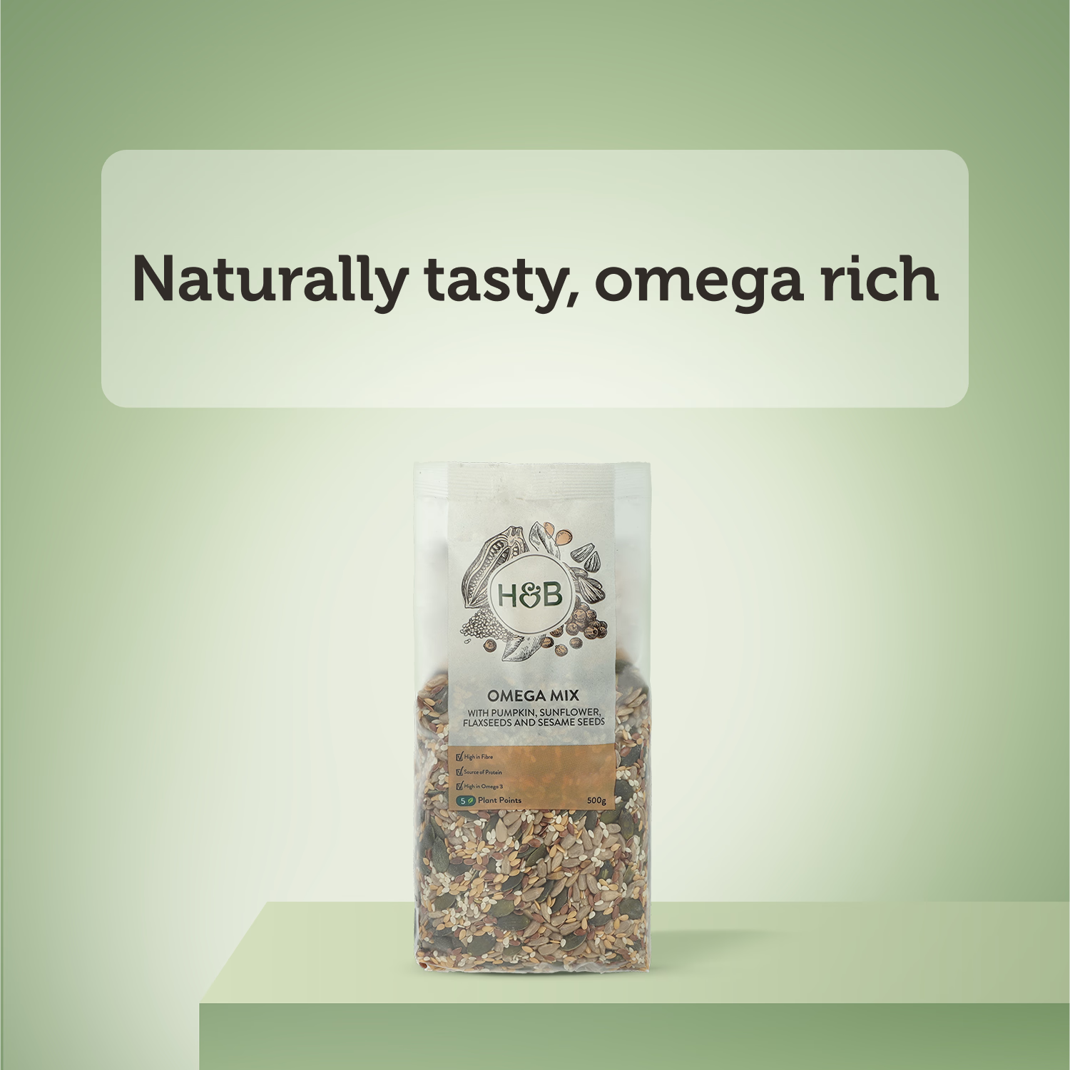 Holland & Barrett Omega Mix Seeds 500g, UK version