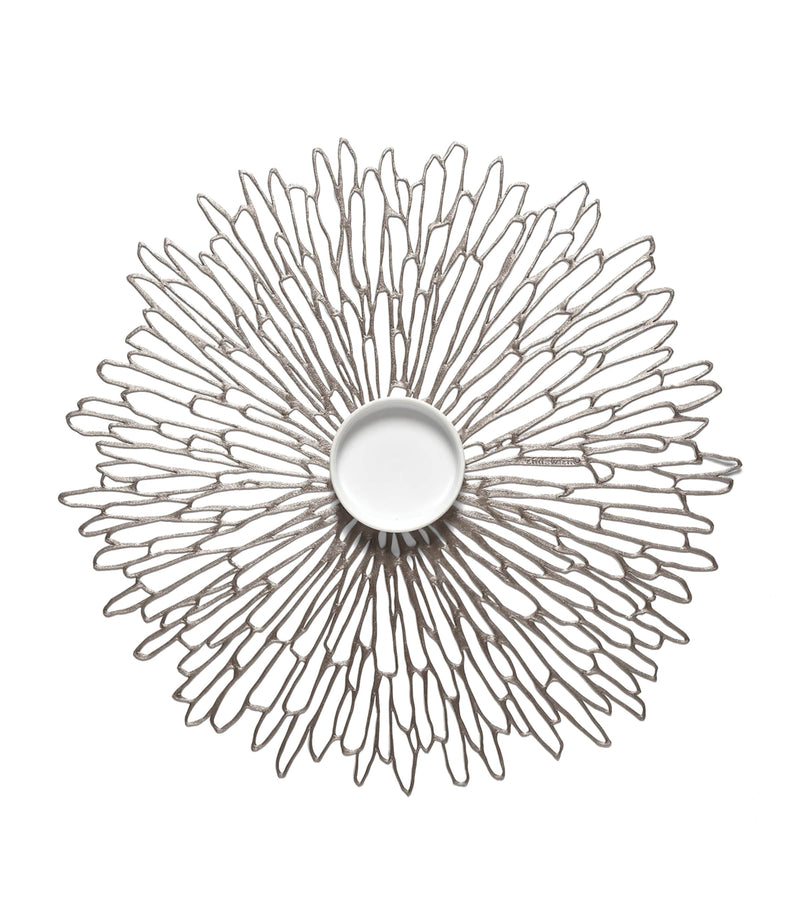 Chilewich Bloom Round placemat 38cm x 40cm - British product