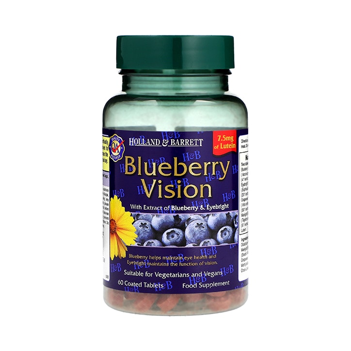 Holland & Barrett Blueberry Vision 60 Capsules Eye Care Vitamins Holland&Barrett   