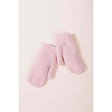 SVNX soft knitted mittens in pink (British brand)