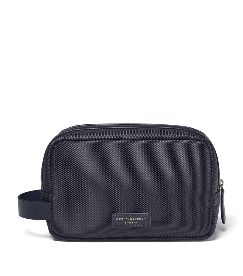 Aspinal Of London logo-detail wash bag - British product