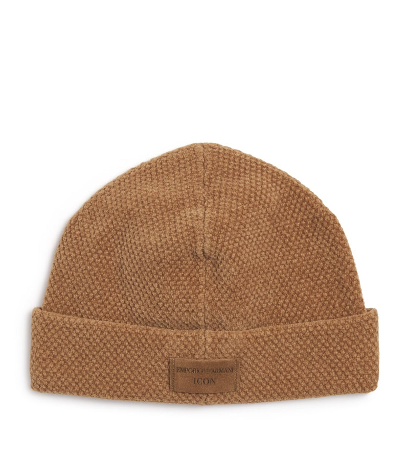 Emporio Armani Icon beanie, imported from the UK