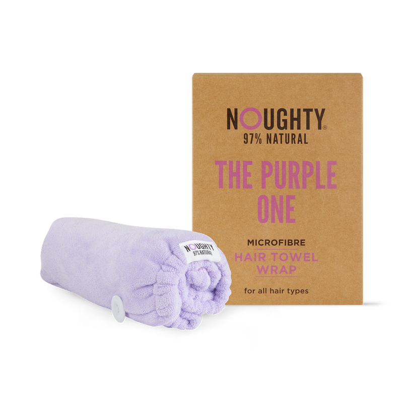 Noughty microfibre hair towel wrap The Purple One - British product