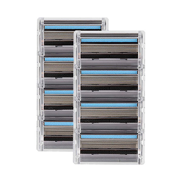 FFS Beauty 5-Blade Blue Razor Cartridge Refills Pack of 8 GOODS Superdrug   