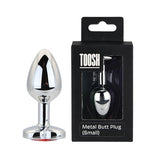 Loving Joy heart-shaped butt plug with red stone small (British brand)