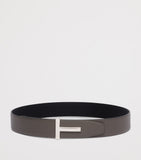 TOM FORD Leather T Icon Belt, imported from the UK