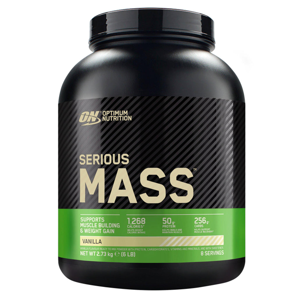 Optimum Nutrition Serious Mass Protein Powder Vanilla Flavour 8 servings 2.73kg