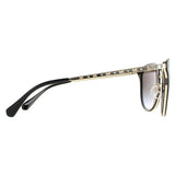 Michael Kors Adrianna Bright sunglasses black round lightweight metal - British product