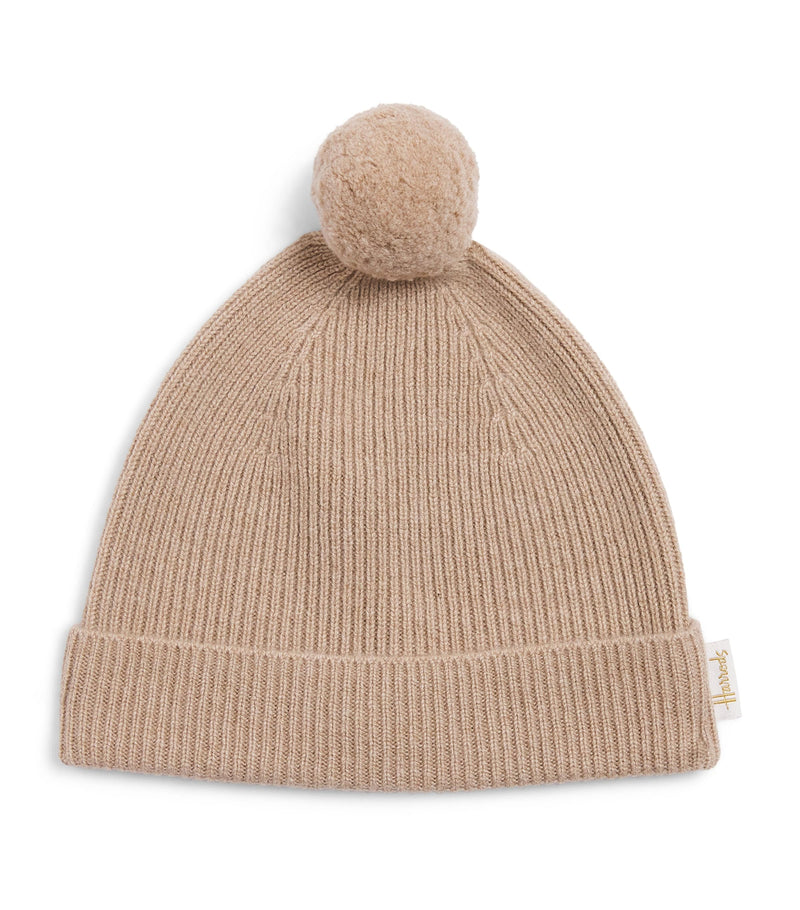 Harrods cashmere pom-pom hat, UK version