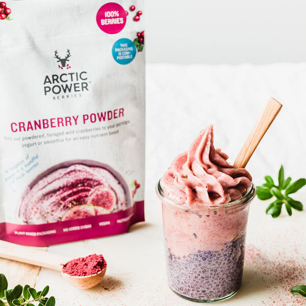 Arctic Power Berries cranberry powder bundle 4 x 70g (British brand)