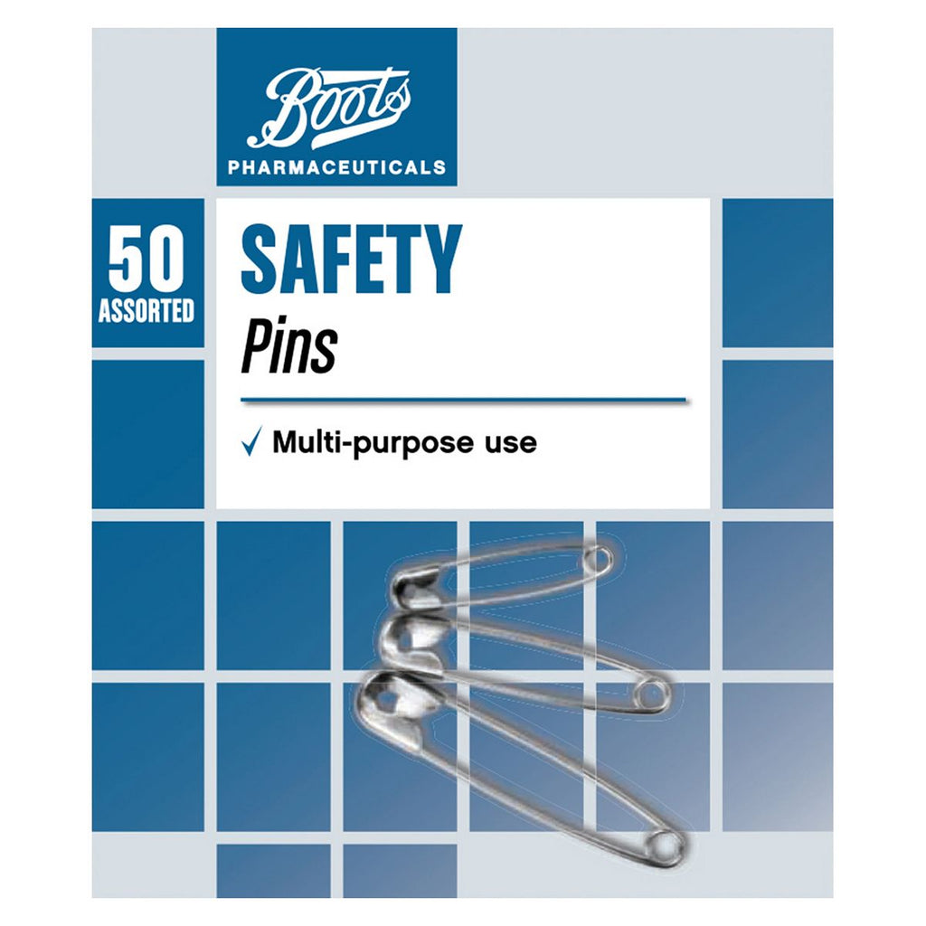 Boots Safety Pins (50 Assorted)