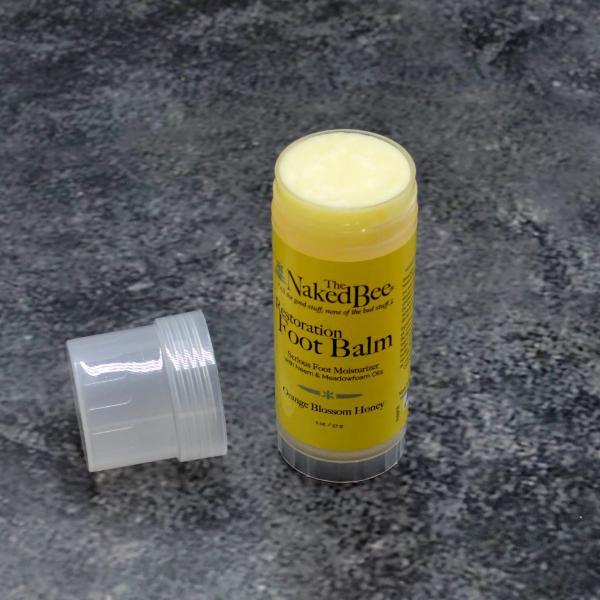 The Naked Bee foot balm 57g orange blossom honey, imported from the UK
