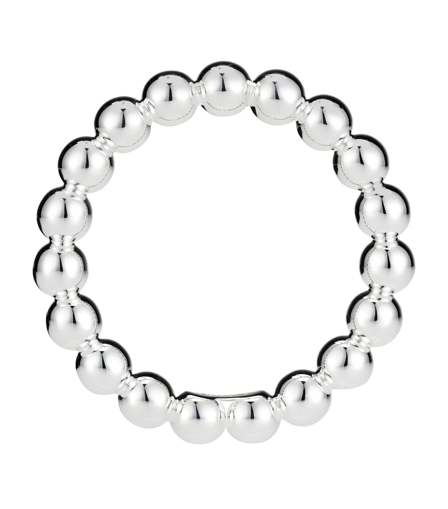 Christofle Perles napkin rings set of 2 silver-plated (British brand)