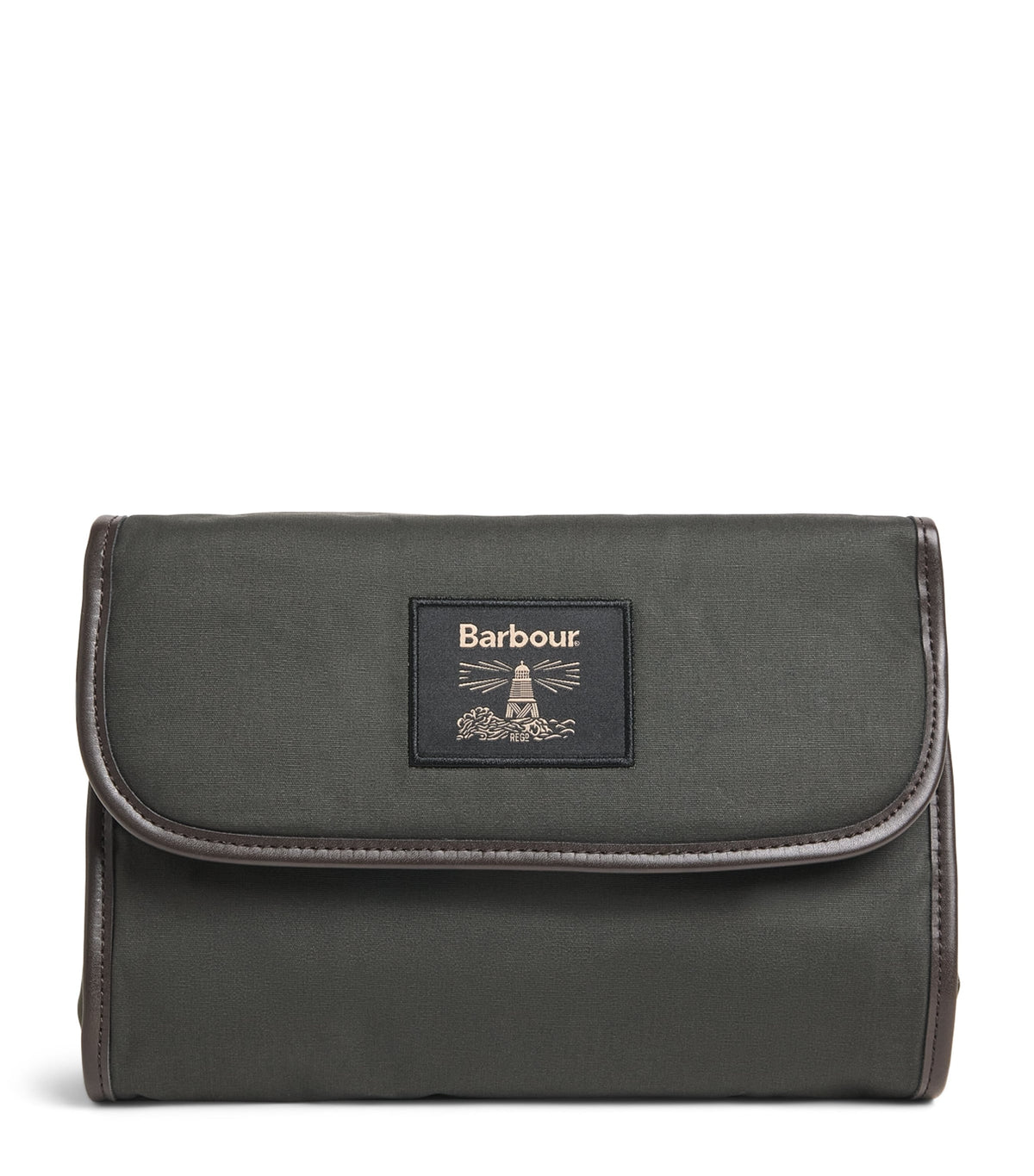 Barbour wax hanging wash bag - British product