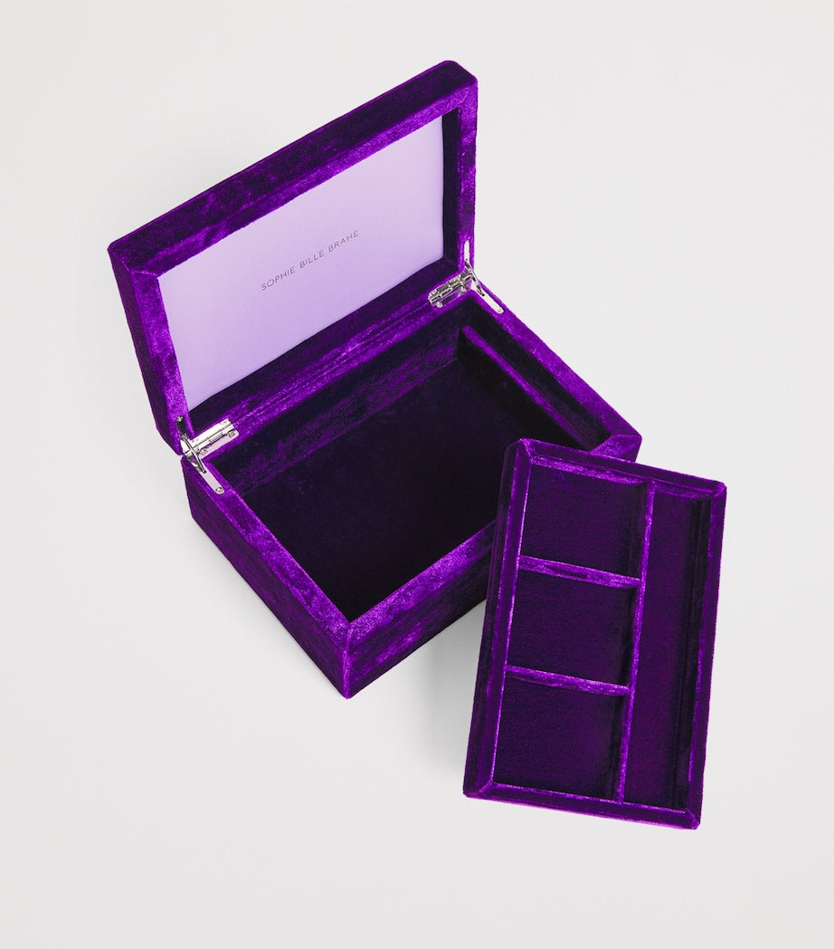 Sophie Bille Brahe silk velvet jewellery box Tresor Grande, UK version