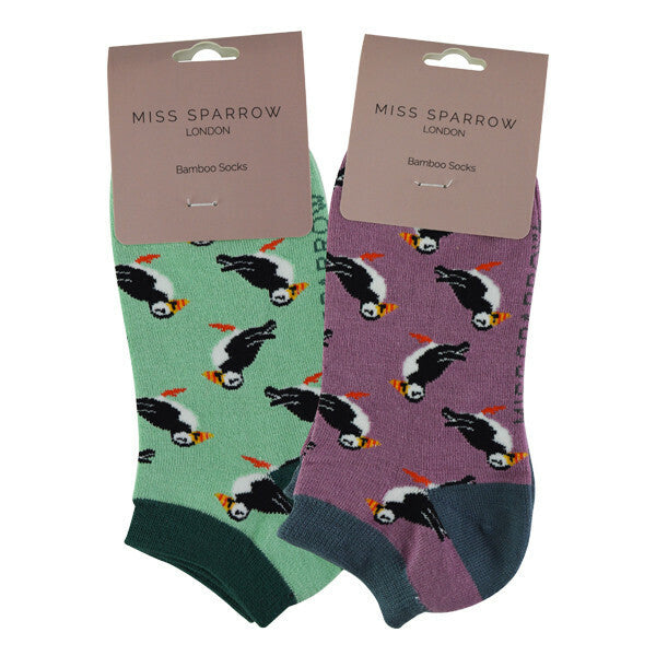 Miss Sparrow 2 Pairs Ladies Bamboo Trainer Socks 4-7 UK GOODS Superdrug   