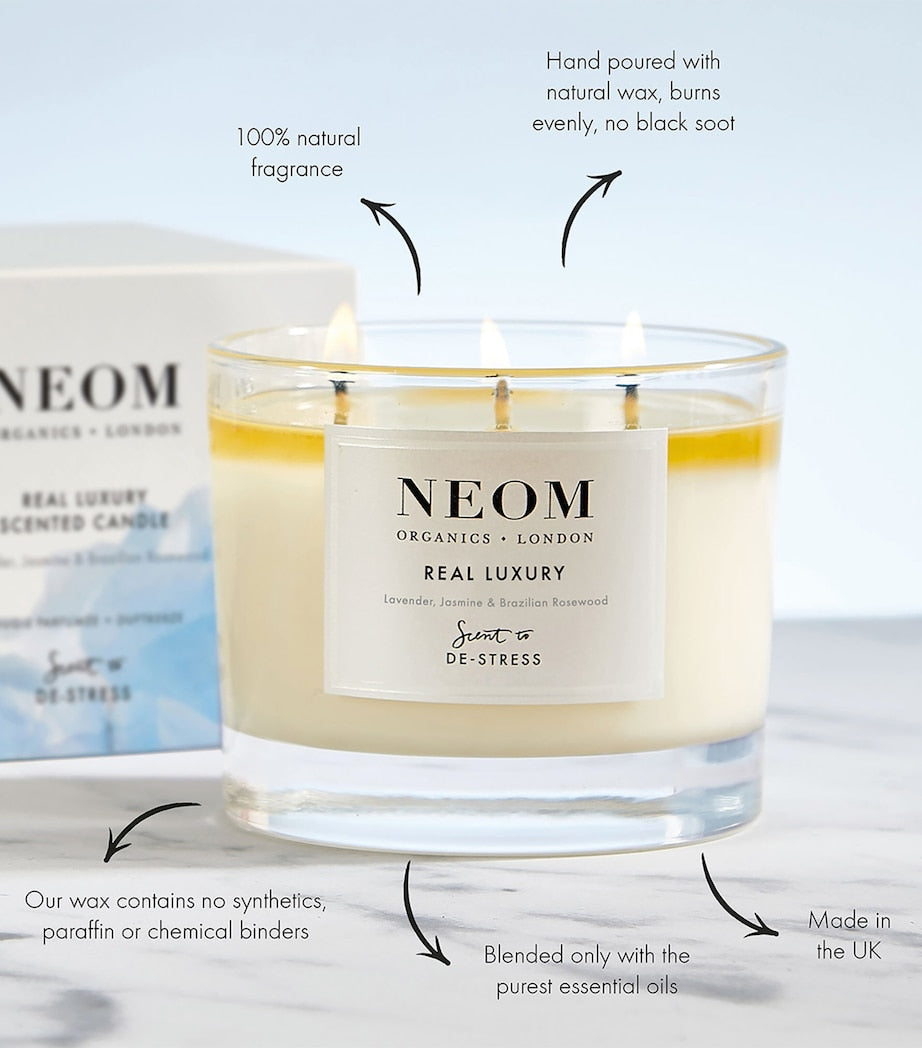 NEOM Real Luxury 3-Wick Candle 420g - British product