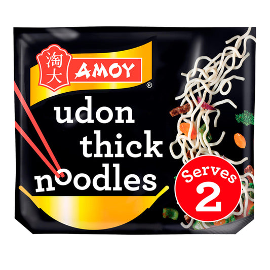 Amoy Straight to Wok Udon Thick Noodles 2x150g Cooking sauces & meal kits Sainsburys   