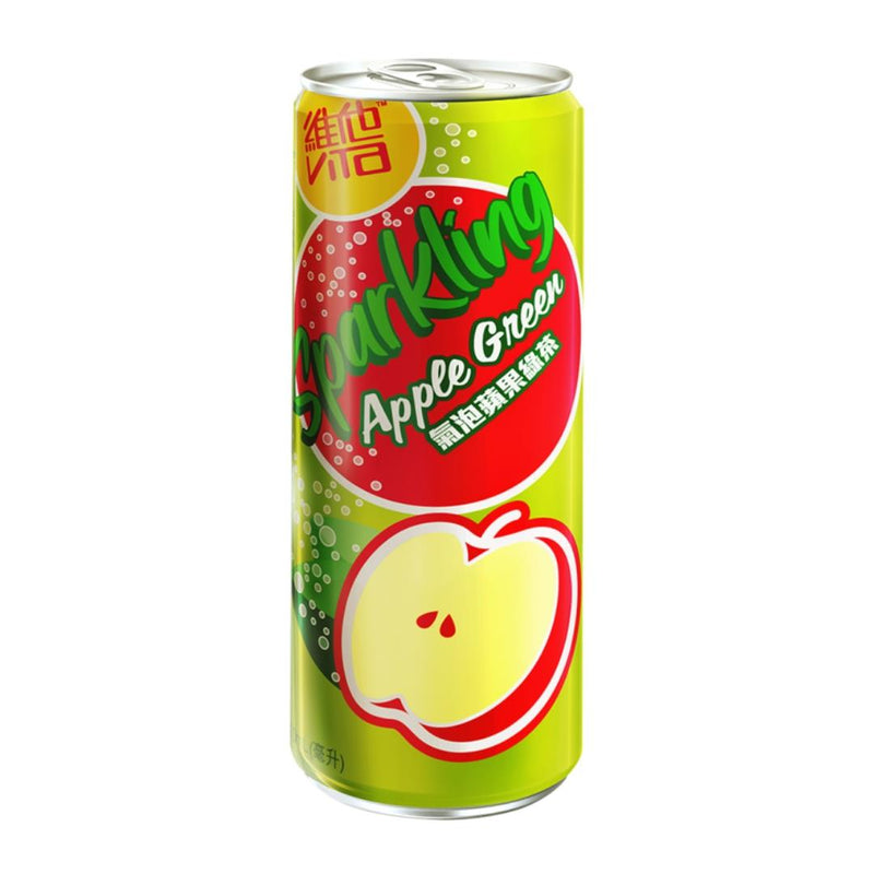 Vita sparkling apple green tea drink, imported from the UK