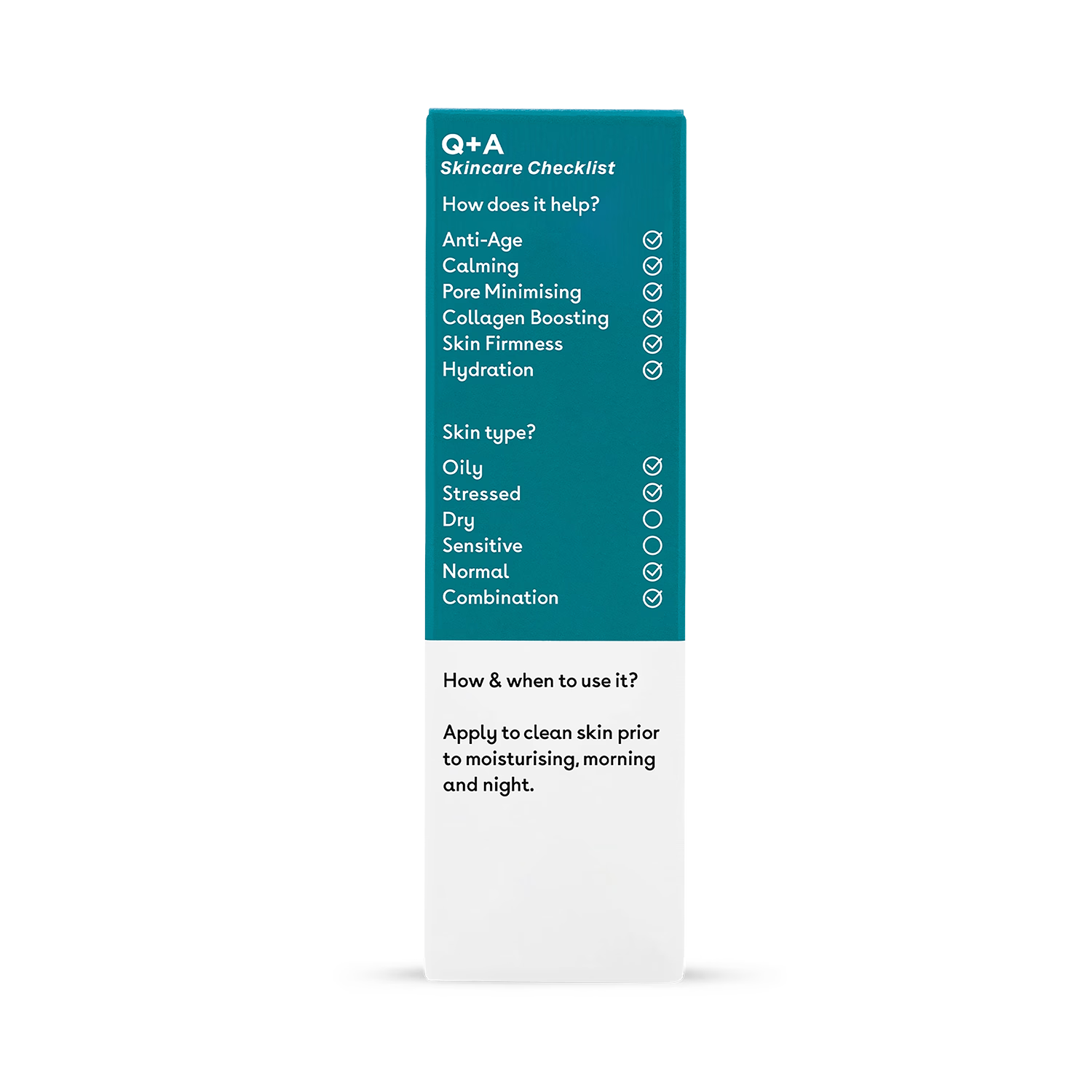 Q+A Zinc PCA Facial Serum 30ml, imported from the UK