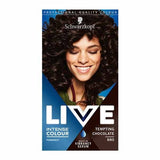 LIVE Intense Colour Permanent Black Hair Dye Deep Black GOODS Superdrug Tempting Chocolate 880  
