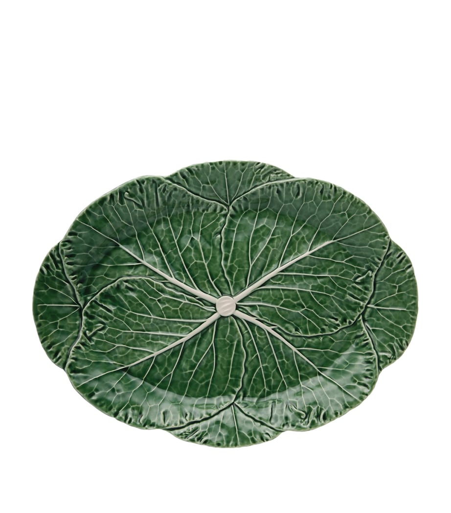 Bordallo Pinheiro ceramic cabbage platter 43cm (British brand)