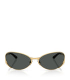 Versace oval cat-eye sunglasses with metal frame (British brand)