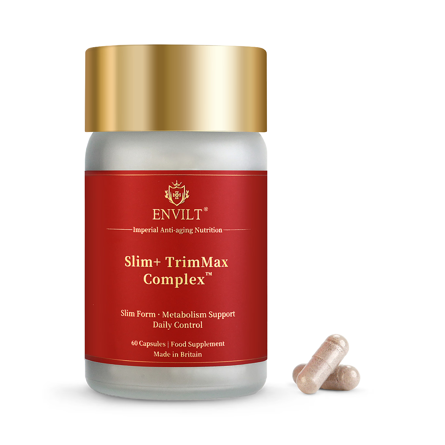 Envilt Slim+ TrimMax Complex supplement 60 capsules, imported from the UK