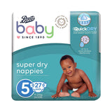 Boots Baby Super Dry Junior Nappies Size 5 27s Baby Accessories & Cleaning Boots   