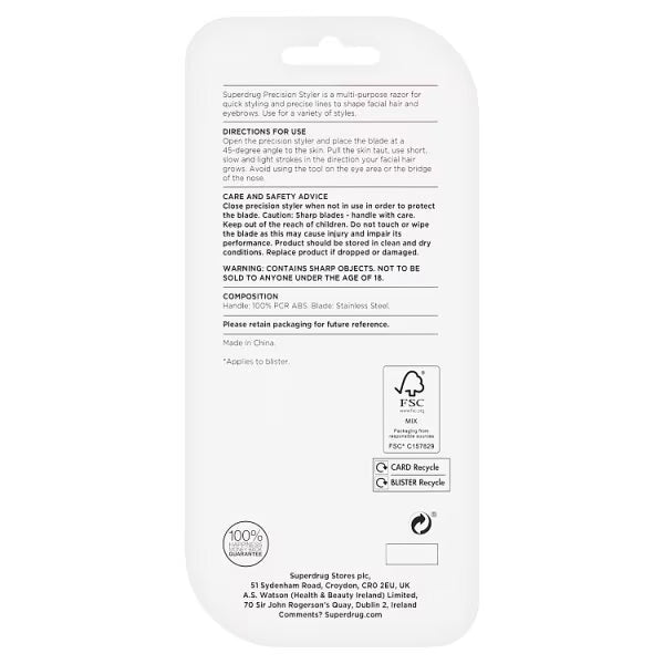 Superdrug Mens Styler Precision x6, imported from the UK