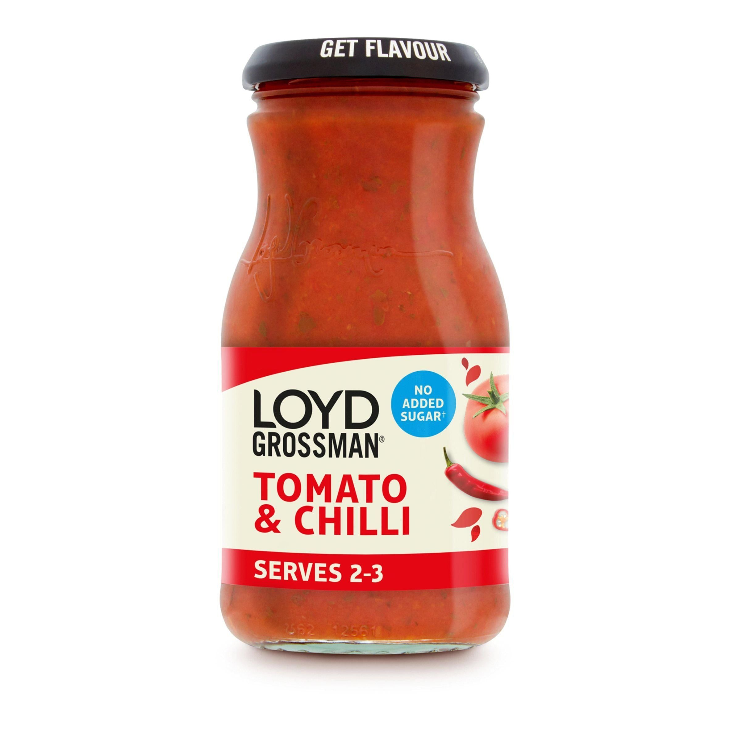 Loyd Grossman No Added Sugar Tomato & Chilli Pasta Sauce 350g Tomato pasta sauce Sainsburys   