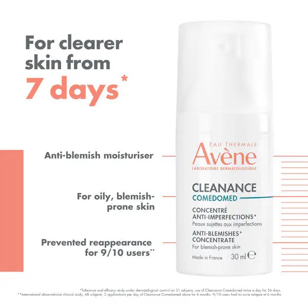 Avène Cleanance Comedomed anti-blemish moisturiser 30ml - British product