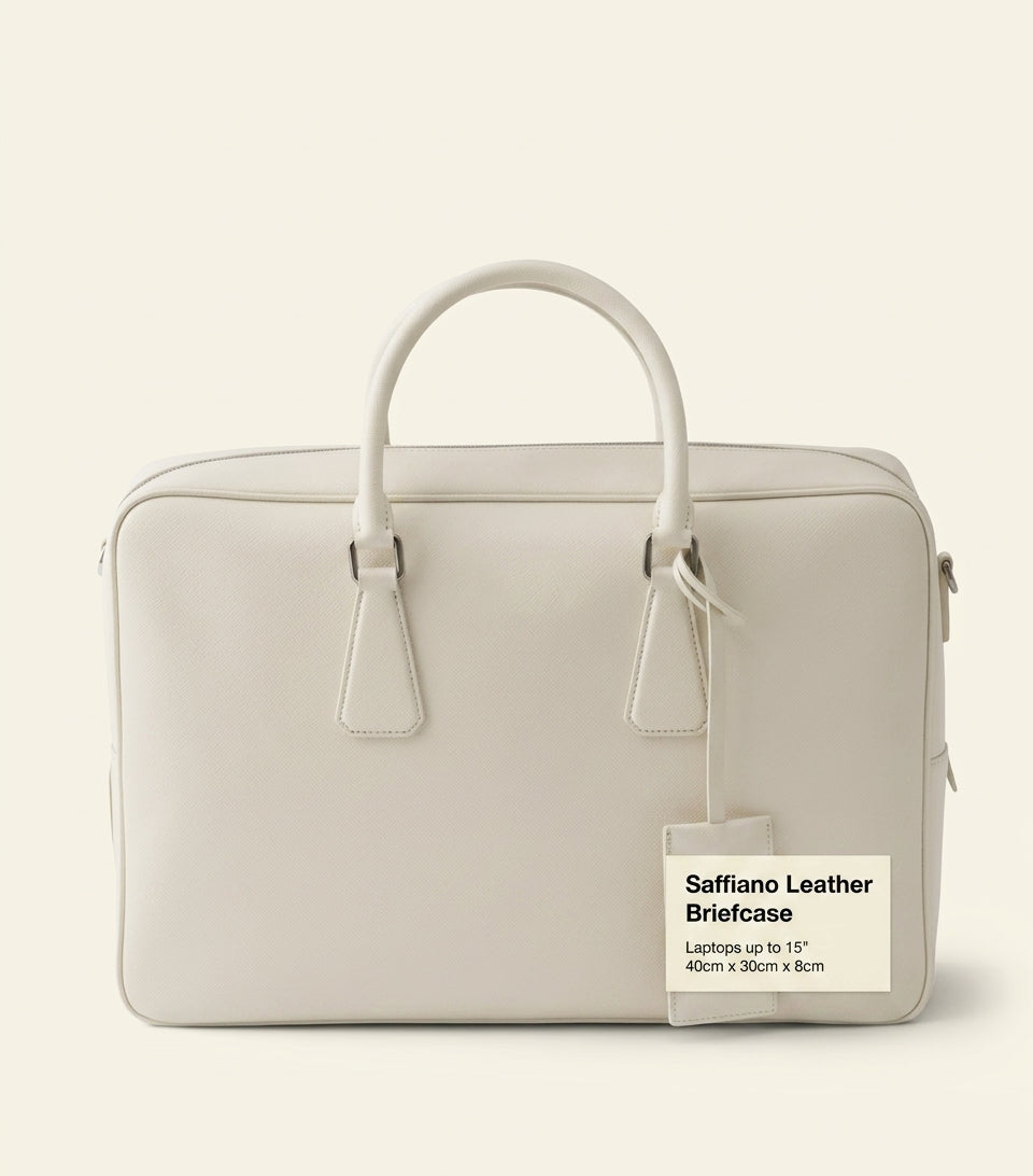 Prada Saffiano leather briefcase - British product