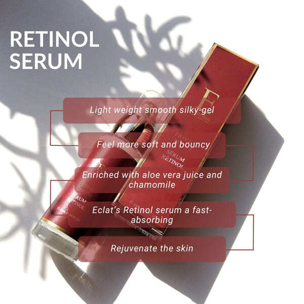 ErthSkin retinol set with eye cream, moisturiser, serum (British brand)