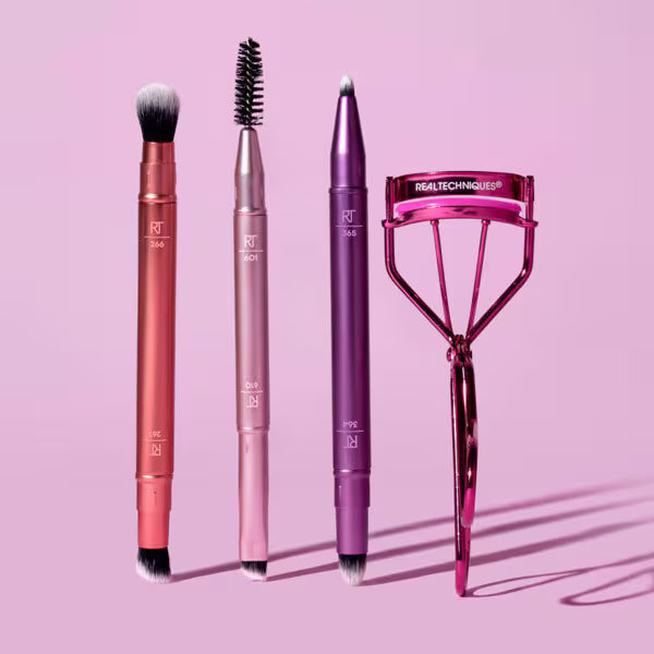 Real Techniques Double Time Makeup Brush & Lash Set, imported from the UK