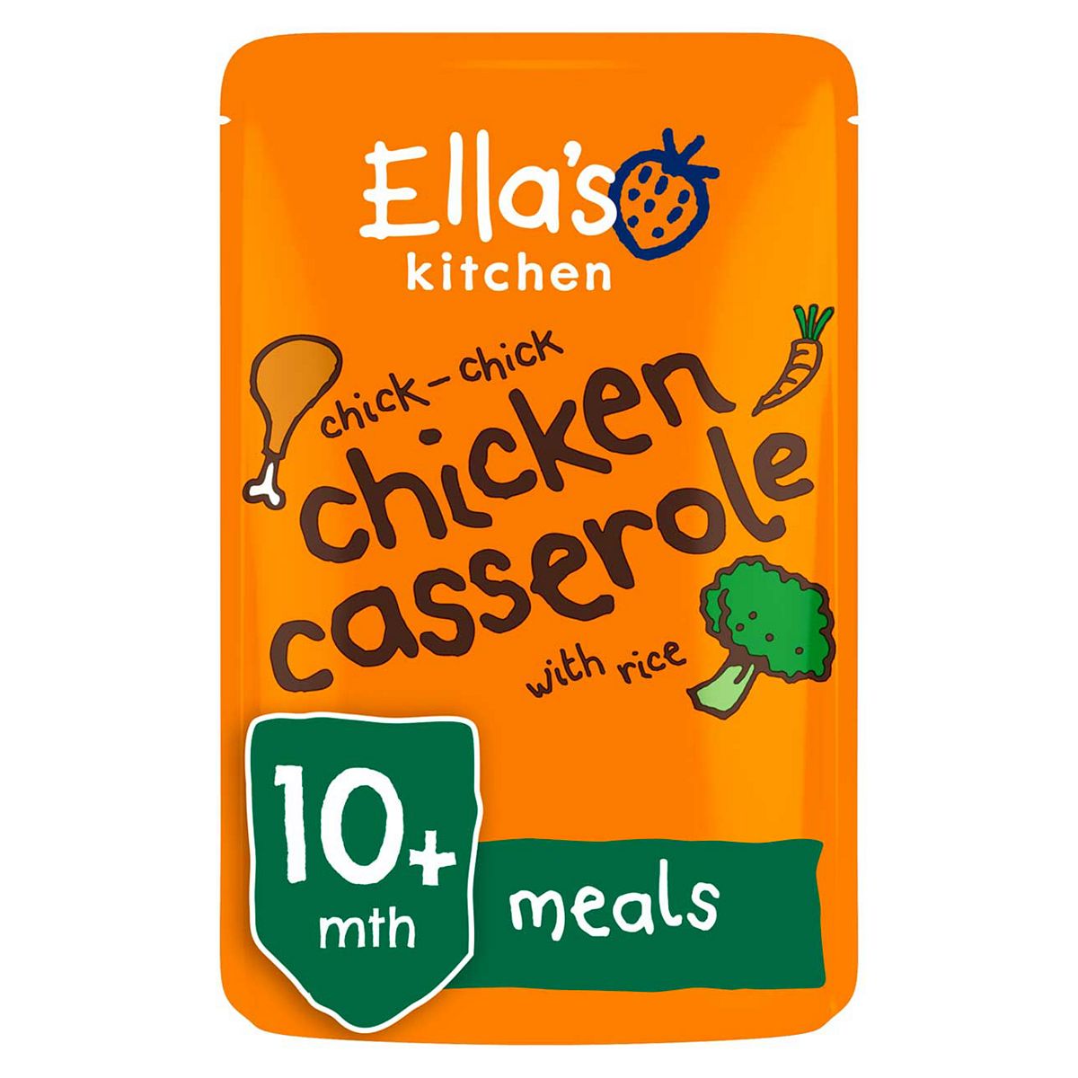 Ella's Kitchen Organic Chicken and Rice Casserole Baby Food Pouch 10+ Months 190g GOODS Boots   