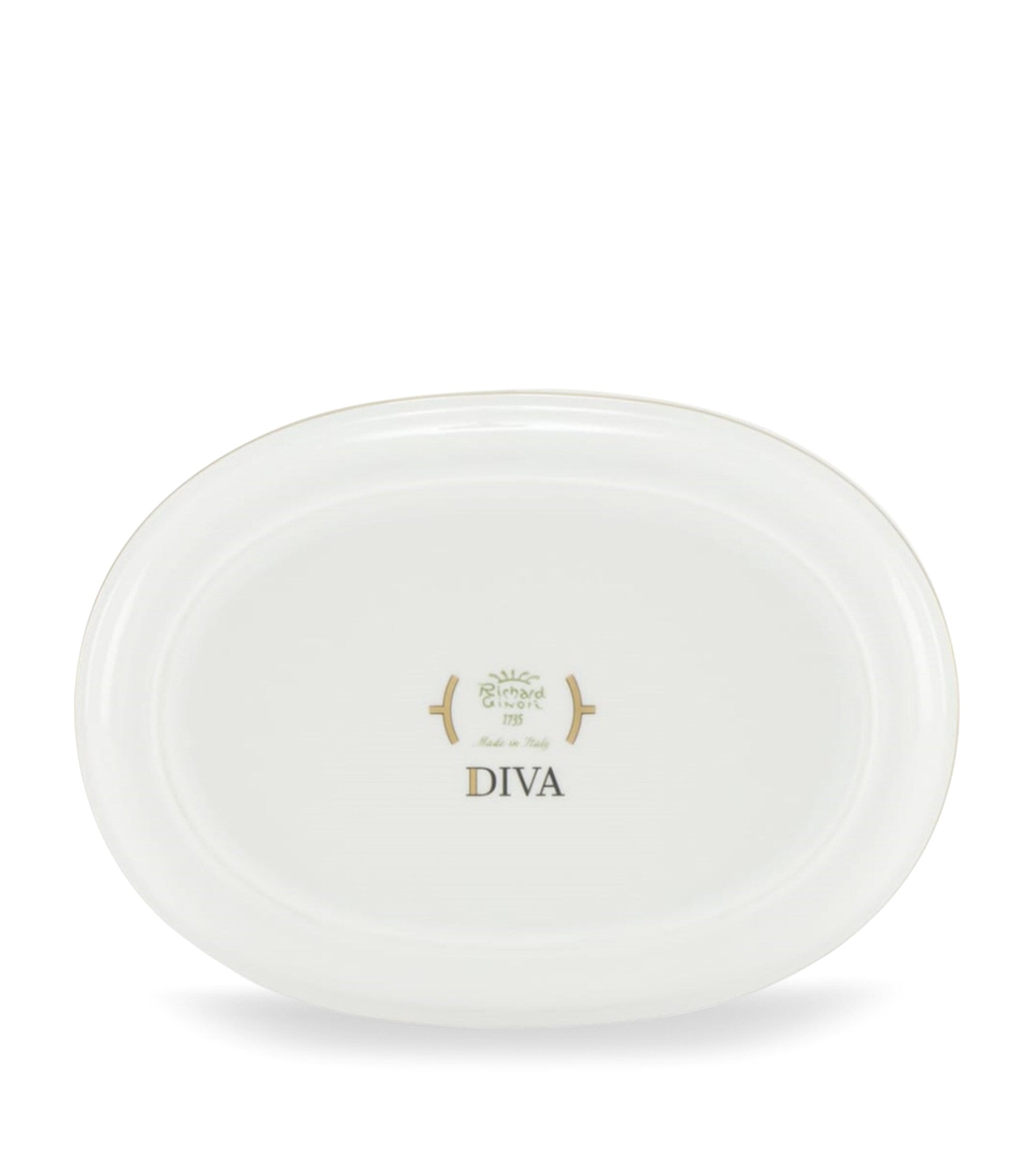 GINORI 1735 porcelain pickle dish verde 21.5cm, UK version