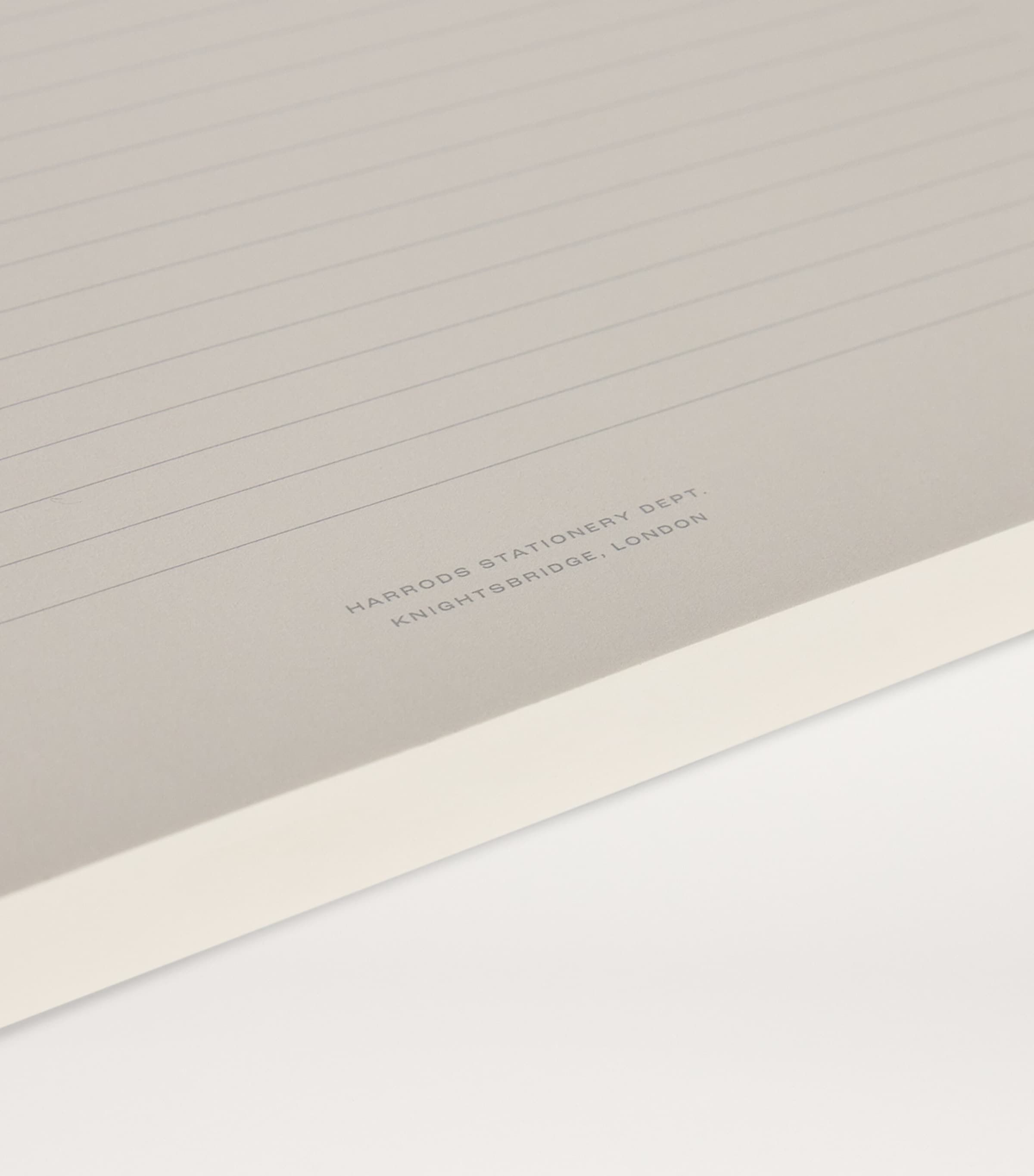 Harrods lined A4 jotter block with 230 pages, UK version