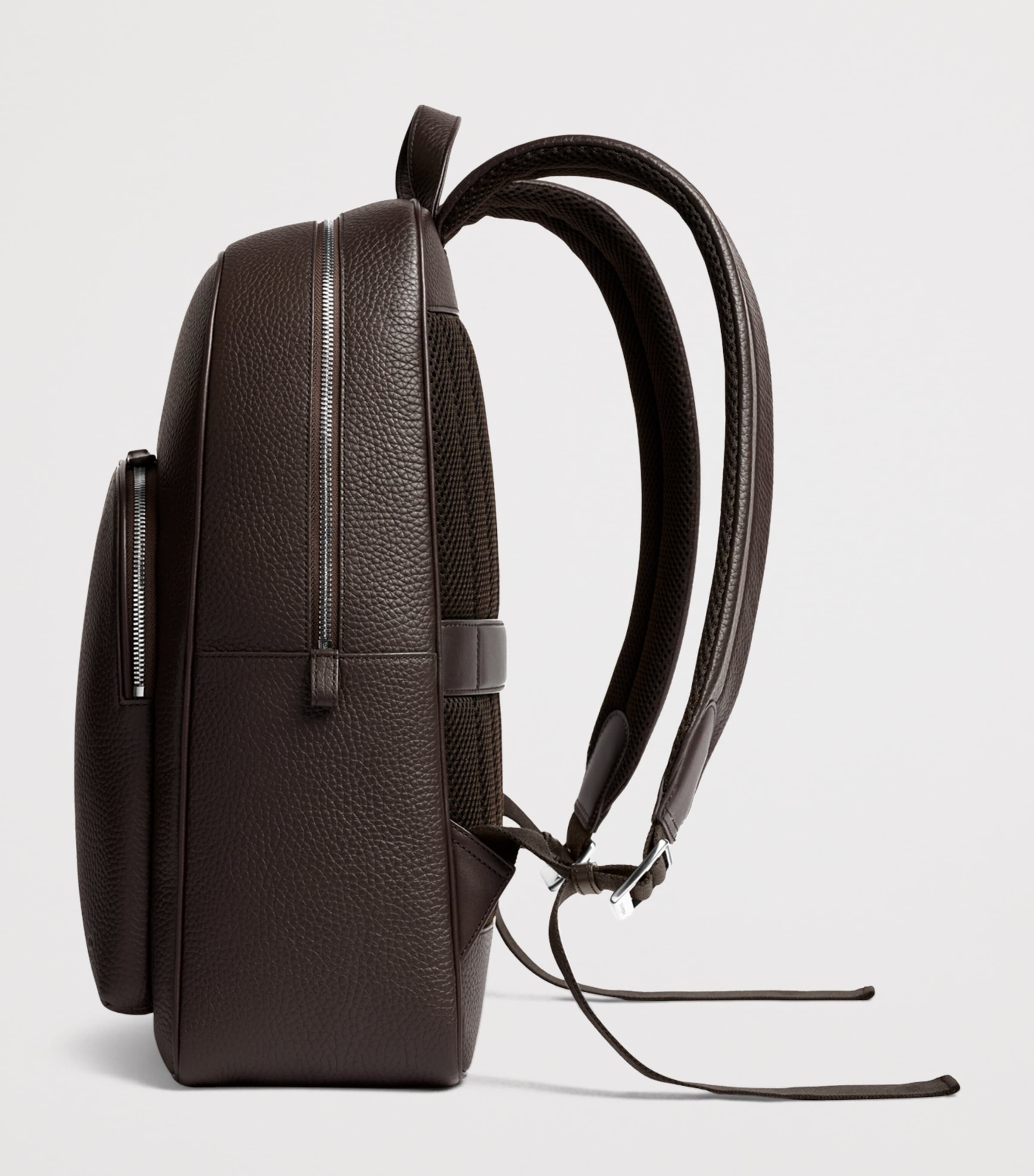 Carl Friedrik Ayrton leather backpack with laptop compartment - British brand