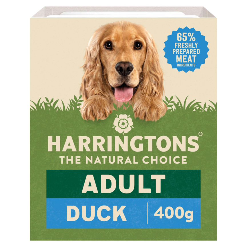 Harringtons Grain Free Duck & Potato with Vegetables Adult Dog Food Tray GOODS ASDA   