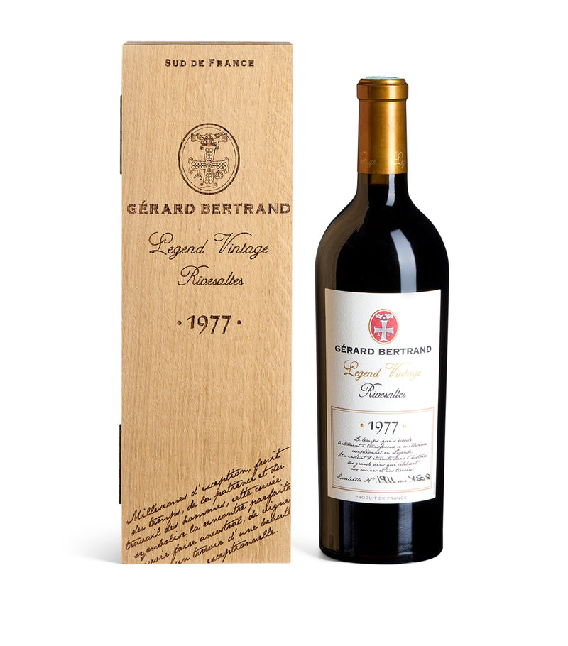 Gérard Bertrand Legend Vintage Rivesaltes fortified wine 1977 75cl, UK version