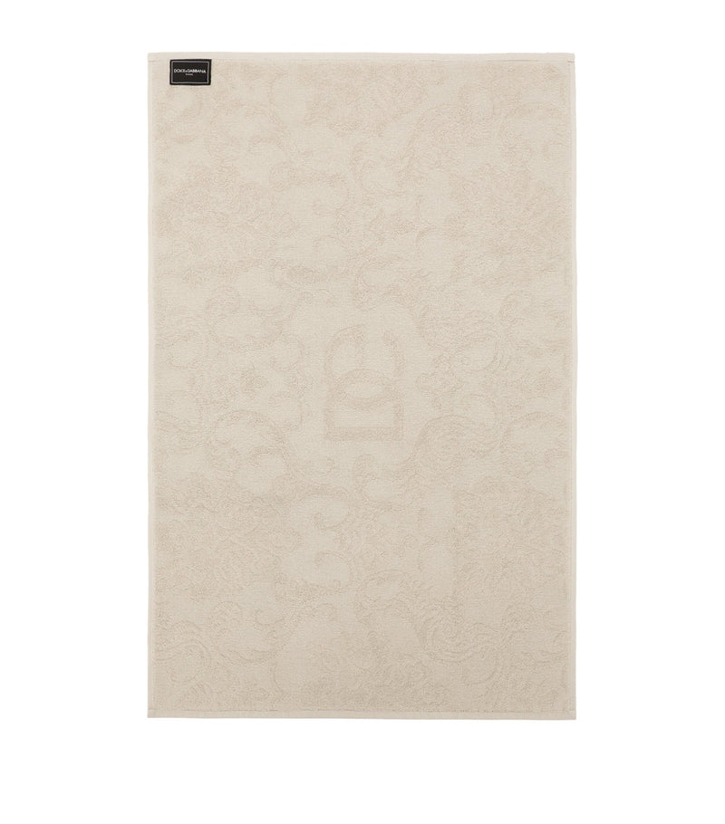 Dolce&Gabbana cotton jacquard bath mat 87cm x 54cm - British product