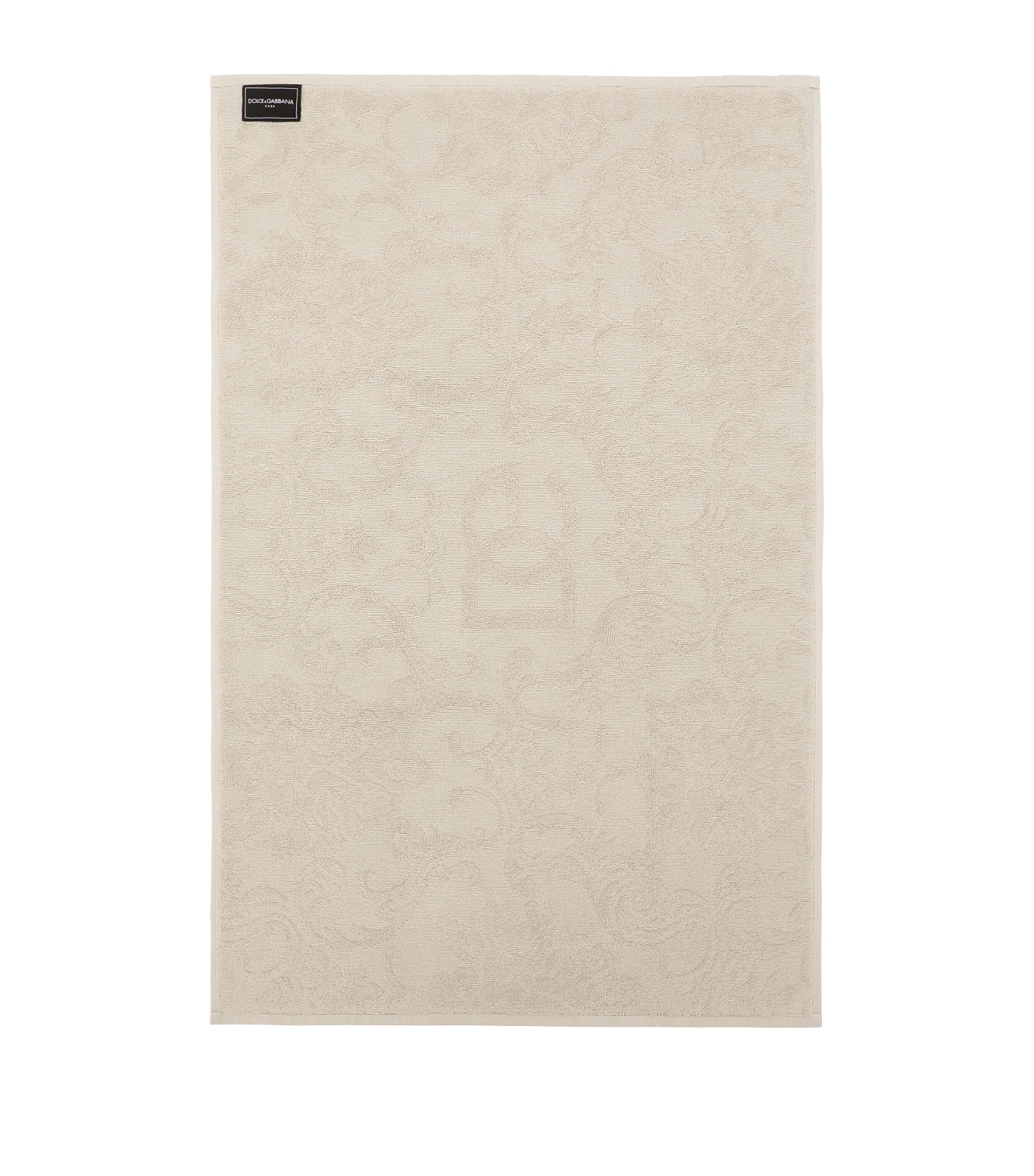 Dolce&Gabbana cotton jacquard bath mat 87cm x 54cm - British product