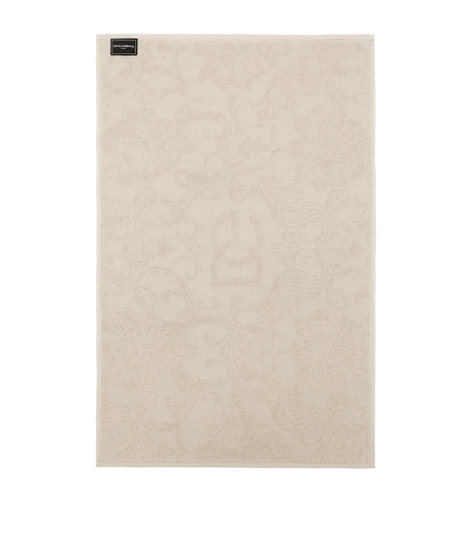 Dolce&Gabbana cotton jacquard bath mat 87cm x 54cm - British product