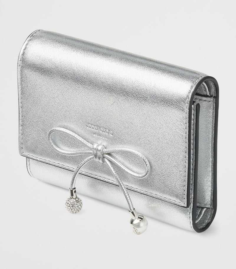 Jimmy Choo metallic leather Marinda wallet, UK version