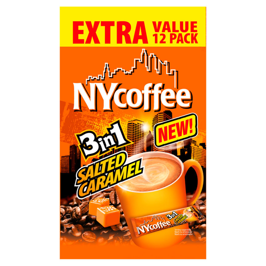 NYCoffee Salted Caramel 3in1 Extra Value Pack GOODS ASDA   