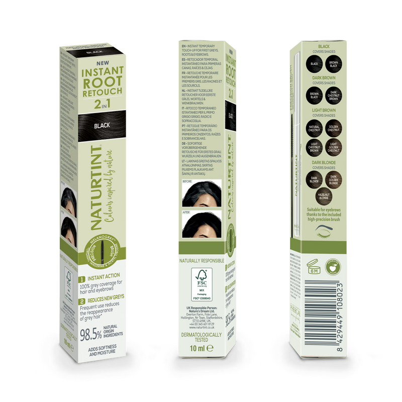 Naturtint root retouch Black 10ml, imported from the UK