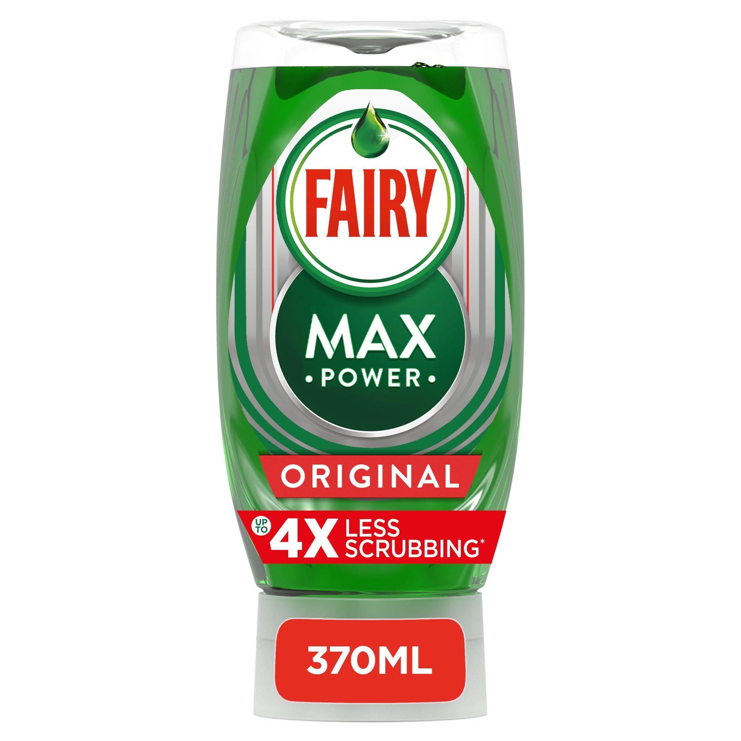 Fairy Max Power Washing Up Liquid 370ml GOODS Sainsburys   