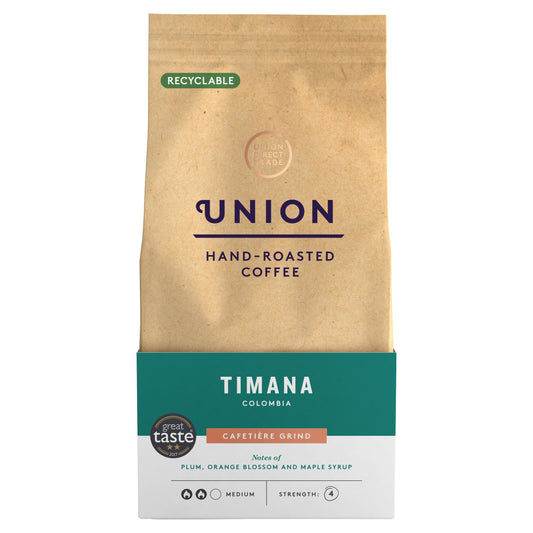 Union Hand-Roasted Timana Colombia Ground Coffee 200g All coffee Sainsburys   